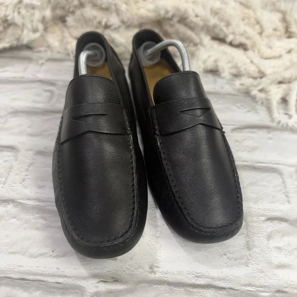 Cole Haan C04535 Black Howland Penny Loafers Driving Mocs Soft Comfort Mens 11 W